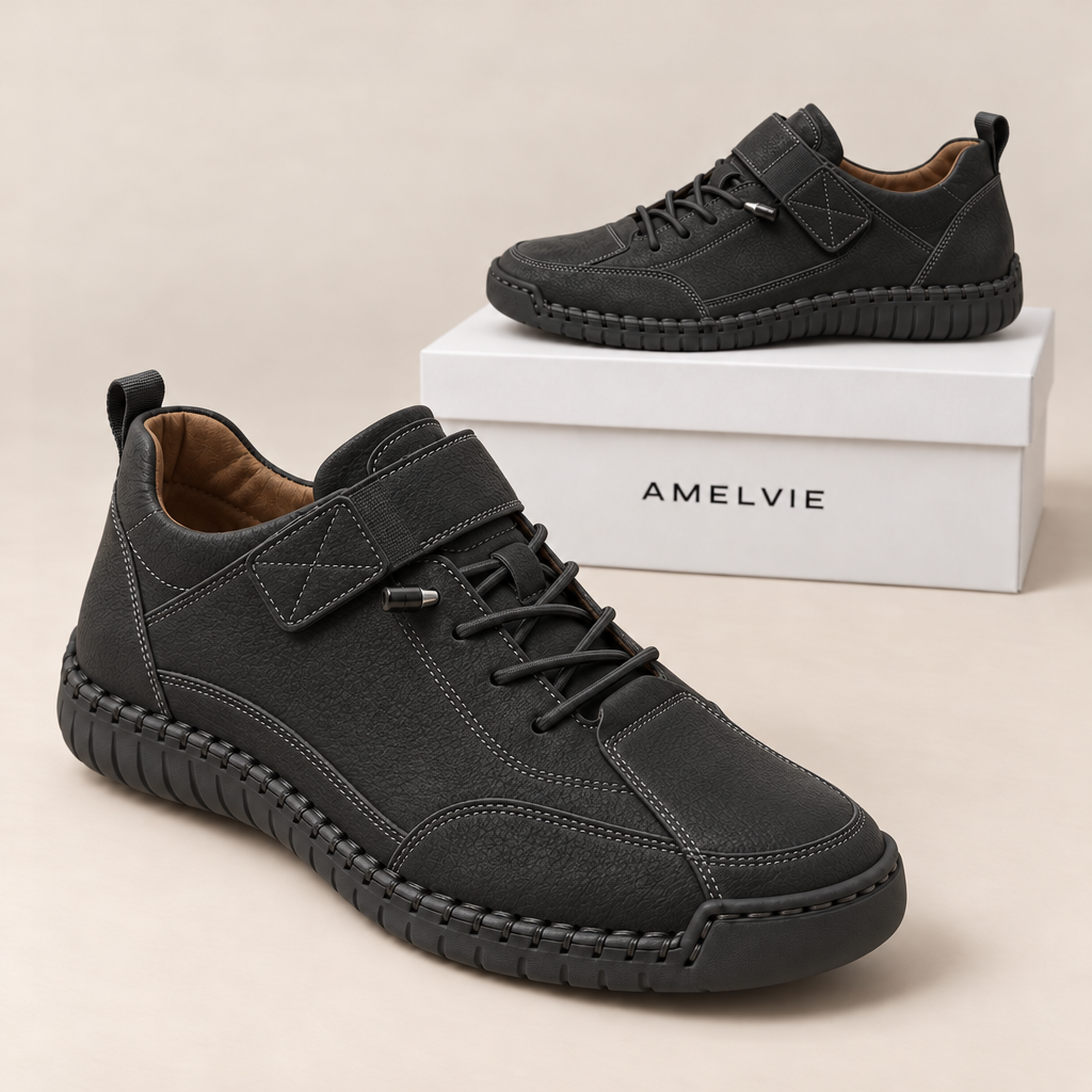 Sneaker Nora in Schwarz mit Klettriemen