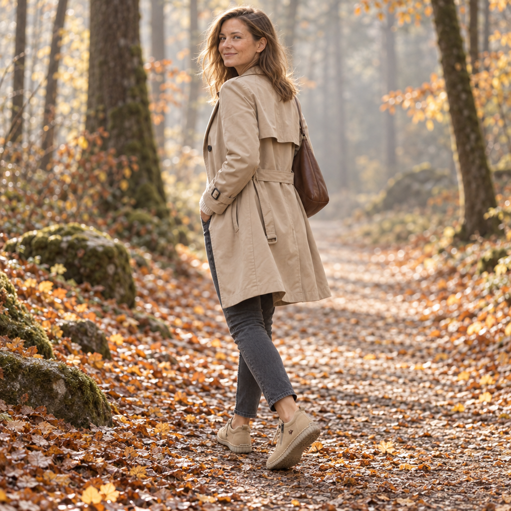 Sneaker Lina in Khaki – getragen